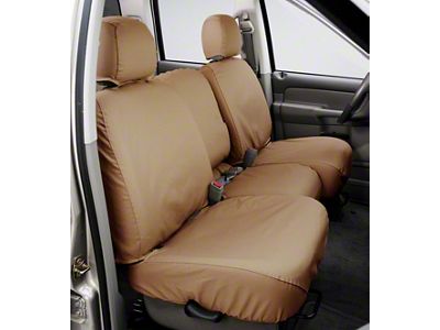 Covercraft Seat Saver Polycotton Custom Front Row Seat Covers; Tan (19-23 Ranger SuperCrew)