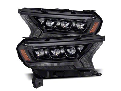 AlphaRex NOVA-Series LED Projector Headlights; Alpha Black Housing; Clear Lens (19-23 Ranger)