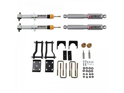 Belltech Lowering Kit with Street Performance Shocks; 2-Inch Front / 4-Inch Rear (19-23 2WD Ranger)