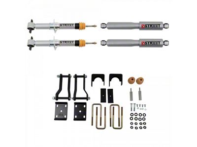 Belltech Lowering Kit with Street Performance Shocks; 2-Inch Front / 4-Inch Rear (19-23 4WD Ranger)