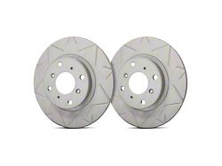 SP Performance Peak Series Slotted 6-Lug Rotors with Gray ZRC Coating; Front Pair (19-23 Ranger)