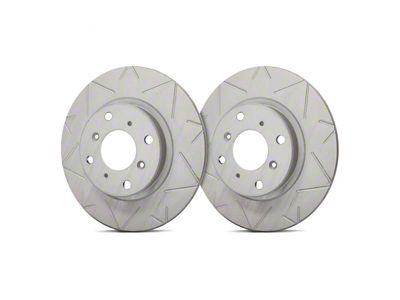 SP Performance Peak Series Slotted 6-Lug Rotors with Gray ZRC Coating; Front Pair (19-23 Ranger)