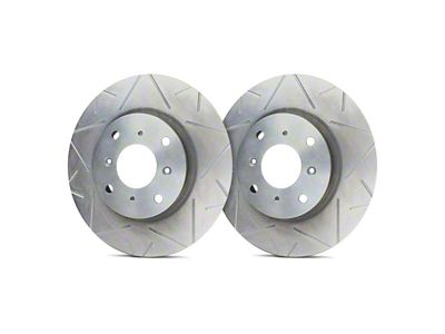SP Performance Peak Series Slotted 6-Lug Rotors with Silver Zinc Plating; Front Pair (19-23 Ranger)