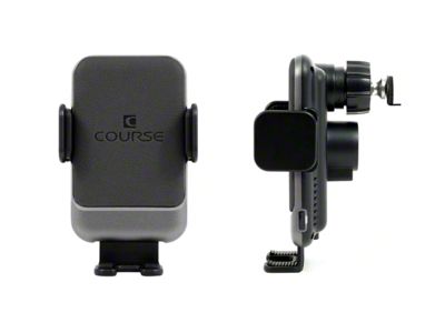 Direct Fit Phone Mount with Charging Auto Closing Cradle Head; Black (21-23 Yukon)