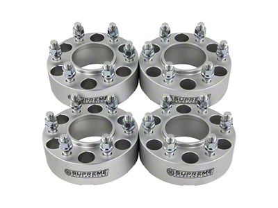 Supreme Suspensions 1.50-Inch Pro Billet Hub Centric Wheel Spacers; Silver; Set of Four (07-20 Yukon)