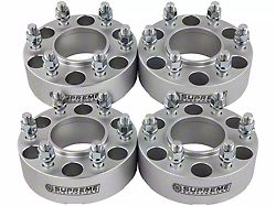 Supreme Suspensions 2-Inch Pro Billet Hub Centric Wheel Spacers; Silver; Set of Four (07-20 Yukon)
