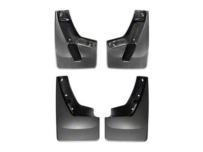 Weathertech No-Drill Mud Flaps; Front and Rear; Black (15-20 Yukon w/ No or Stationary Running Boards)