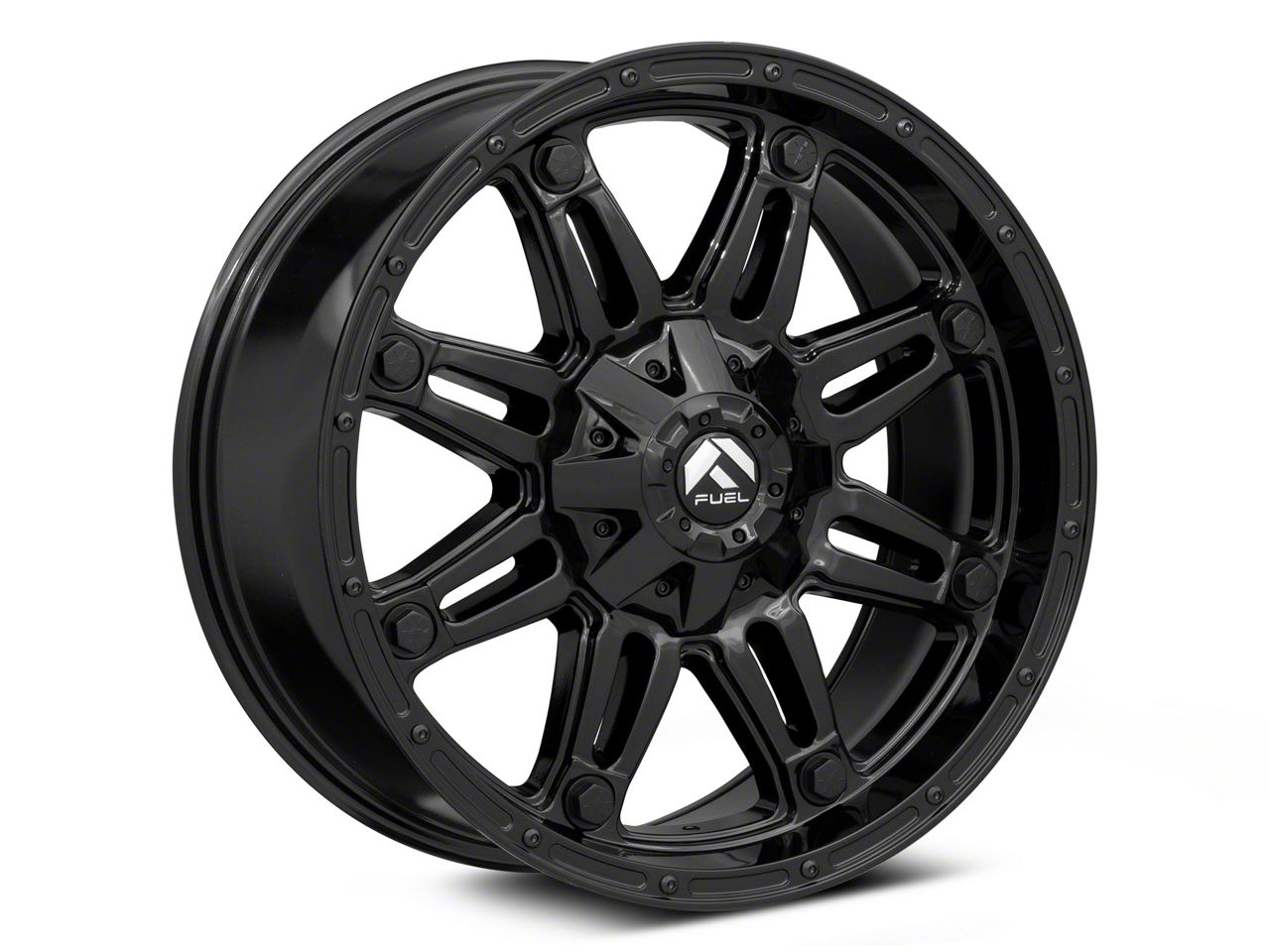 Fuel Wheels Hostage Gloss Black 6-Lug Wheel; 20x9; 20mm Offset (15-20 Yukon)