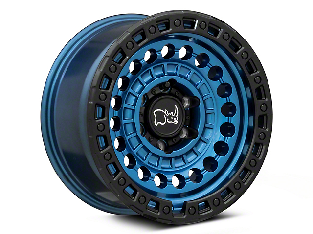 Black Rhino Sentinel Cobalt Blue with Black Ring 6-Lug Wheel; 17x8.5; -10mm Offset (15-20 Yukon)