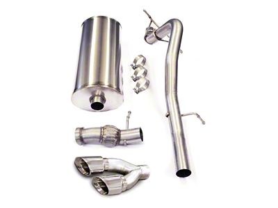 Corsa Performance Sport Single Exhaust System with Polished Tips; Side Exit (11-14 Yukon Denali)