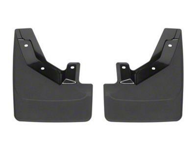 Weathertech No-Drill Mud Flaps; Front; Black (21-23 Yukon w/ Power Retractable Running Boards)