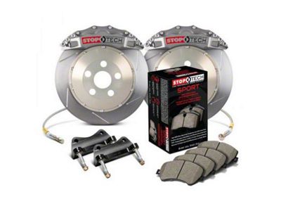 StopTech ST-60 Trophy Sport Slotted 2-Piece Front Big Brake Kit with 380x35mm Rotors; Silver Calipers (07-14 Yukon)