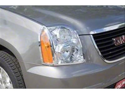Putco Headlight Covers; Chrome (07-14 Yukon)