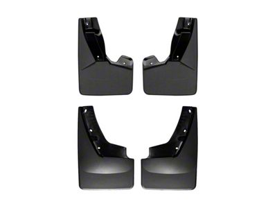 Weathertech No-Drill Mud Flaps; Front and Rear; Black (15-20 Yukon w/ Power Retractable Running Boards)