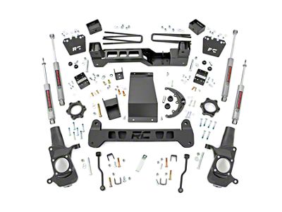 Rough Country 6-Inch Suspension Lift Kit with Premium N3 Shocks (07-10 4WD Silverado 2500 HD)