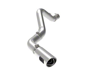 AFE Large Bore-HD 5-Inch DPF-Back Single Exhaust System with Polished Tip; Side Exit (20-23 6.6L Duramax Sierra 2500 HD)