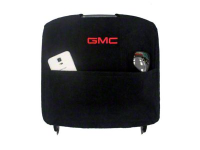 Center Console Cover with GMC Logo; Black (07-14 Sierra 2500 HD w/ Bucket Seats)
