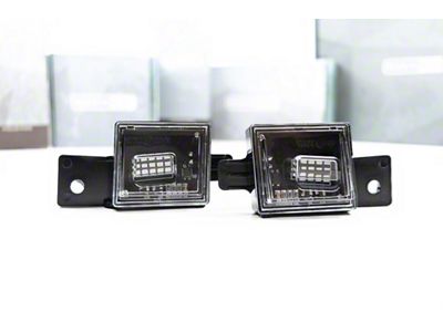 Morimoto XB LED License Plate Lights; Smoked (14-18 Sierra 1500)