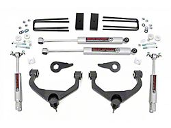 Rough Country 3.50-Inch Bolt-On Suspension Lift Kit with Premium N3 Shocks (11-19 Silverado 2500 HD SRW w/o Factory Overload Springs, Excluding MagneRide)