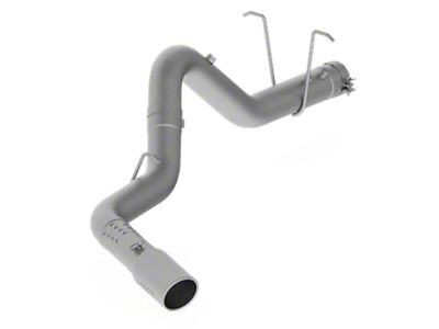 MBRP Armor Lite Filter-Back Single Exhaust System with Polished Tip; Side Exit (11-19 6.6L Duramax Sierra 2500 HD)