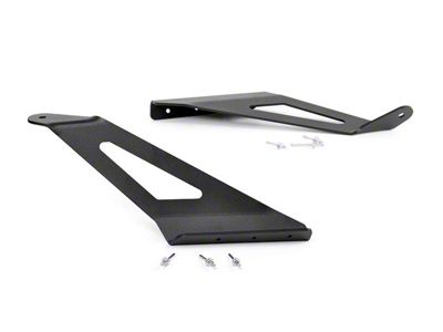 Rough Country 50-Inch Curved LED Light Bar Upper Windshield Mounting Brackets (15-19 Silverado 3500 HD)