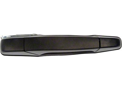 Exterior Door Handle; Rear Right; Textured Black; Without Chrome Lever; Plastic (07-14 Silverado 2500 HD Crew Cab)