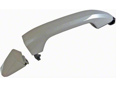 Exterior Door Handle; Front Right; Chrome; Front Right; Plastic; Without Keyhole and Passive Entry (15-19 Silverado 2500 HD)