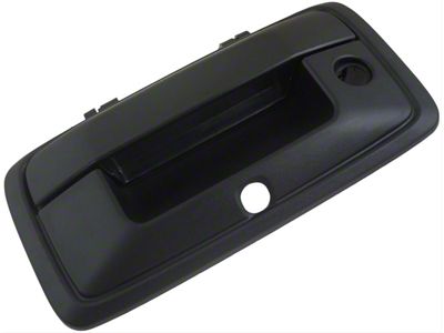 Tailgate Handle; Textured Black; With Keyhole and Backup Camera (15-19 Silverado 2500 HD)