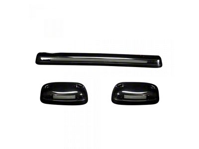 3-Piece White OLED Cab Roof Lights; Smoked Lens (07-14 Silverado 2500 HD)