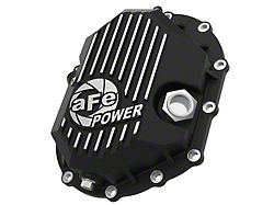 AFE Pro Series Front Differential Cover with Machined Fins; Black (11-19 6.0L Sierra 2500 HD; 11-23 6.6L Duramax Sierra 2500 HD)