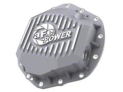 AFE Street Series Rear Differential Cover with Machined Fins; Raw (20-23 Silverado 3500 HD)