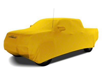 Coverking Satin Stretch Indoor Car Cover; Velocity Yellow (07-14 Sierra 2500 HD Crew Cab)