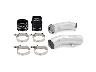 Mishimoto Cold-Side Intercooler Pipe and Boot Kit; Polished (17-19 6.6L Duramax Sierra 2500 HD)
