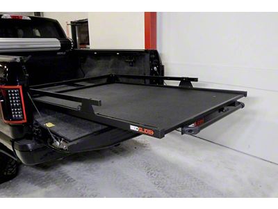 Bedslide 1000 Classic Bed Cargo Slide; Black (99-23 Sierra 1500 w/ 8-Foot Long Box)