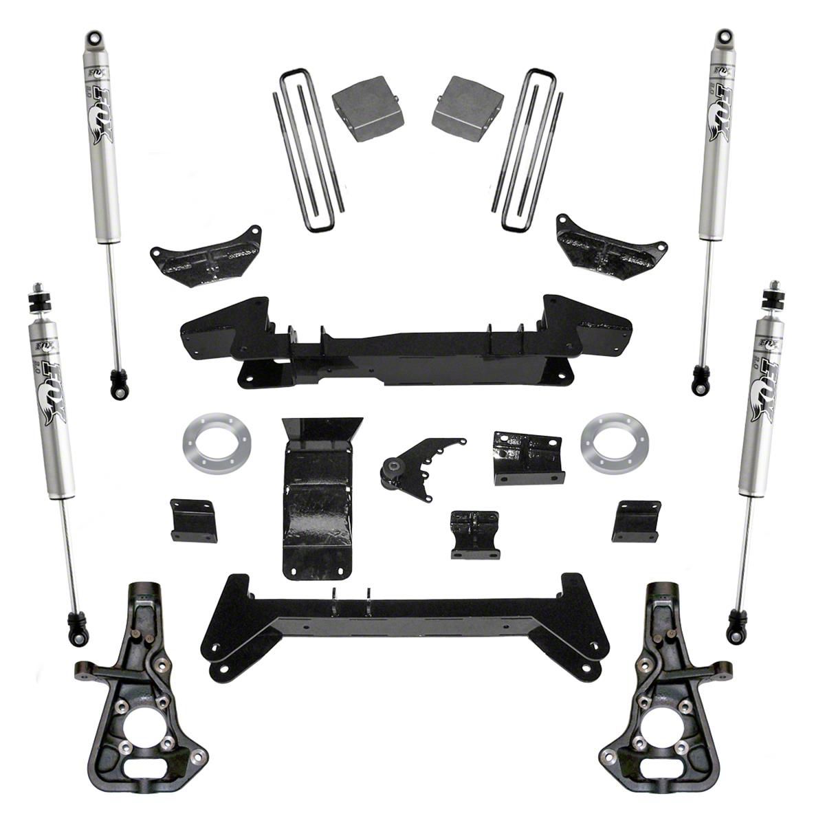 SuperLift Sierra 3500 6Inch Knuckle Suspension Lift Kit with FOX