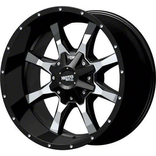 Moto Metal RAM 2500 MO970 Gloss Black Milled 8-Lug Wheel; 20x10; -18mm ...