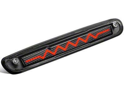 LED Third Brake Light with Sequential Heartbeat; Black (07-13 Sierra 1500)