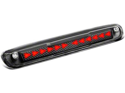 LED Third Brake Light with Sequential Triangle; Black (07-14 Sierra 2500 HD)