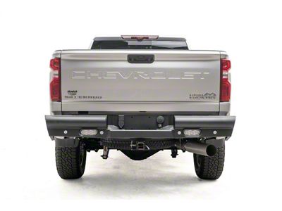 Fab Fours Black Steel Elite Rear Bumper; Matte Black (20-23 Sierra 2500 HD)