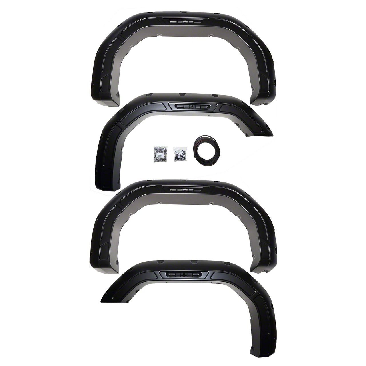 AscendX Concepts Sierra 3500 Defender Fender Flares; Quicksilver