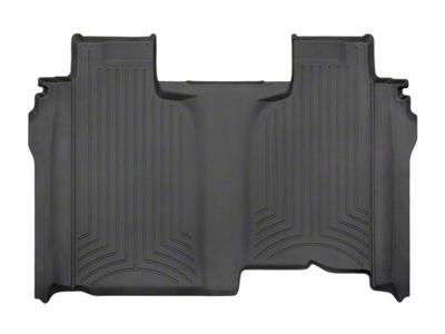 Weathertech Rear Floor Liner HP; Black (20-23 Silverado 3500 HD Crew Cab w/ Front Bench Seat & w/o Rear Underseat Storage)
