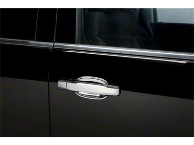 Putco Deluxe Door Handle Covers with Bucket Trim and without Passenger Keyhole; Chrome (15-19 Silverado 2500 HD Crew Cab)