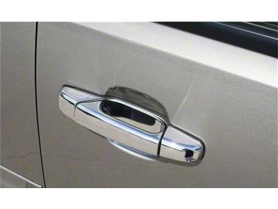 Putco Door Handle Covers without Passenger Keyhole; Chrome (07-14 Silverado 2500 HD Regular Cab, Extended Cab)