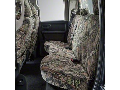 Covercraft SeatSaver Custom Front Seat Covers; Carhartt Mossy Oak Break-Up Country (20-23 Silverado 2500 HD w/ Front Bench Seat & Fold-Down Console w/ Lid)