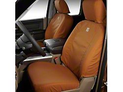 Covercraft SeatSaver Custom Front Seat Covers; Carhartt Brown (19-23 Silverado 1500 w/ Front Bucket Seats)