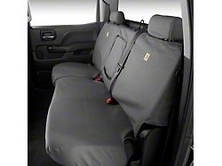 Covercraft SeatSaver Custom Second Row Seat Cover; Carhartt Gravel (19-23 Silverado 1500 Crew Cab w/o Fold-Down Armrest)