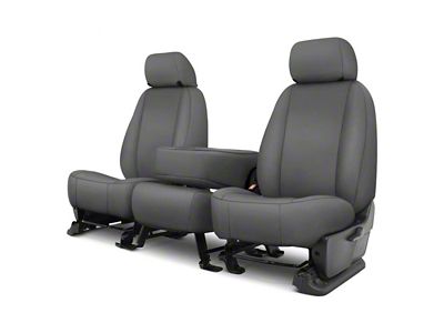 Covercraft Carhartt PrecisionFit Custom Front Row Seat Covers; Gravel (20-23 Sierra 2500 HD w/ Front Bench Seat & Center Armrest)