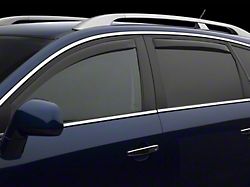 Weathertech Side Window Deflectors; Front and Rear; Dark Smoke (20-23 Silverado 2500 HD Crew Cab)