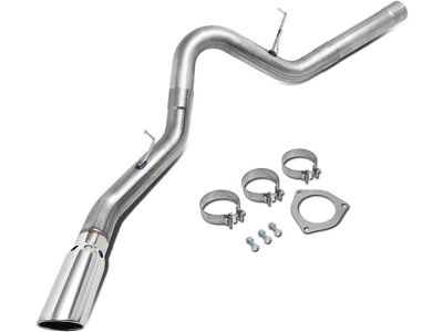 Filter-Back Single Exhaust System with Polished Tip; Side Exit (07-10 6.6L Duramax Silverado 2500 HD)