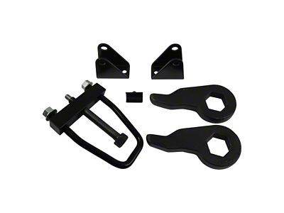 Freedom Offroad 1 to 3-Inch Front Torsion Key Leveling Kit with Install Tool and Shock Extenders (07-10 Silverado 2500 HD)